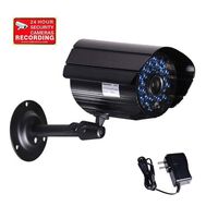 VideoSecu Day Night CCTV Bullet Security Camera Outdoor 520TVL 36 Infrared LEDs IR Cut Filter for DVR Surveillance System with Power Supply and Bonus Security Warning Sticker IR807B CX2