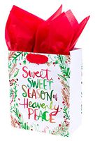 Hallmark Mahogany Medium Christmas Gift Bag with Tissue Paper (Heavenly Peace)