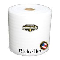Mighty Gadget (R) 12" Wide x 50' Feet Foam Wrap Rolls for Moving Packing Foam Roll Packing Materials. Packing Paper Alternative Shipping Supplies