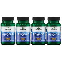 Swanson Apigenin Prostate Health Supplements Nerve Health 50 mg 90 Capsules (4 Pack)