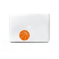 (2X) StickAny Laptop Series Basketball Simple Sticker for MacBook Pro, Chromebook, Surface Pro, and More (Orange)