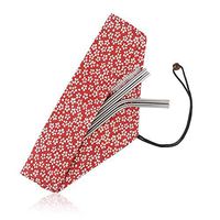 Stainless Steel Reusable Metal Straws -Portable Food Grade 4 Pack 8.5 inch