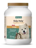 NaturVet - Kelp Help Supplement Powder - Plus Omegas - Supports Healthy Skin & Glossy Coat - Enhanced with Essential Vitamins, Minerals & Amino Acids - for Dogs & Cats (4 lb Powder)