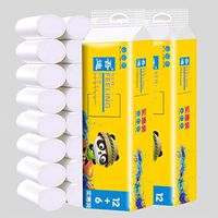Cloudro ❤️ Multifold Paper Septic-Safe Bath Tissue,18 Rolls Paper Towels Soft Toilet Paper White Household Four-Layer Paper