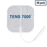 TENS 7000 Official TENS Unit Pads - Premium Quality OTC TENS Pads, 2" X 2" - Compatible with Most TENS Machines, Replacement Electrodes Value Pack, 48 Count