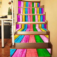 Stair Decoration Stickers Furniture Staircase Art Stickers Decals Home Décor Accents for Floor (B)