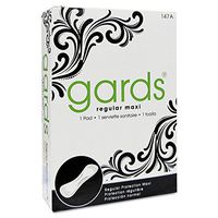 Hospeco HOS4147 Gards Maxi Pads, 4, 250 Individually Boxed Napkins Per Carton
