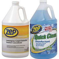 Zep Professional Carpet Extraction Cleaner, Lemongrass, 1gal Bottle (Carpet Extraction w/Disinfectant)