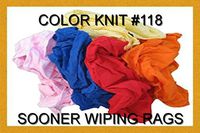 Color T-shirt Wiping Rags #118 (20x20x20)