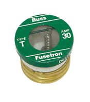 Bussmann T-30 Fuse, 30A, T, 125Vac, Screw-In, Pk4