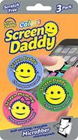 Scrub Daddy,-Screen Daddy Colors -Multi-use Microfiber Cleaning Pads for Electronic Screens with Convenient Storage, Scratch Free, Streak Free, Reusable and Washable, 3ct (2 pk)