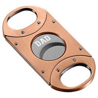 Personalized Visol Balboa Copper Finish Cigar Cutter - Fathers Day with Dad Engraving