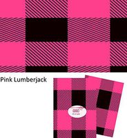 Tissue Paper Buffalo Plaid Checked Tartan Print Paper for Gift Wrapping Bags 24 Decorative Sheets 20" X 30" (Pink Lumberjack)