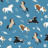 GRAPHICS & MORE Frolicking Horses Pattern Premium Roll Gift Wrap Wrapping Paper