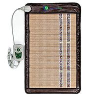HealthyLine Far Infrared Heating Pad - 40” x 24” Soft Mat Filled with Amethyst, Tourmaline and Jade Crystals - Negative Ion Therapy, EMF Blocking, Pain Relief – Inframat Pro®