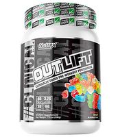 Outlift Pre-Workout Powerhouse, Best Pre Workout with Citrulline, BCAA, Creatine, Beta-Alanine, Banned Substance Free, Gummy Bear, 20 Servings