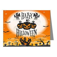 Note Card Happy Halloween Ghosts Pumpkins