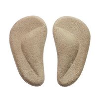 footinsole Arch Support Insoles Pu Gel Foot Massage Suede Insoles for Fallen Arches - 1 Pair