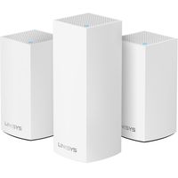 Linksys Velop Home Mesh WiFi System Bundle (Dual/Tri-Band Combo) - WiFi Router/WiFi Extender for Whole-Home Mesh Network (3-pack, White)