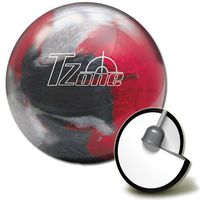Brunswick T-Zone Scarlet Shadow Bowling Ball, Scarlet Shadow, 15 lb