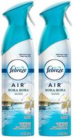 Febreze Air Refresher Spray - Bora Bora Waters - Net Wt. 8.8 OZ Per Bottle - Pack of 2 Bottles