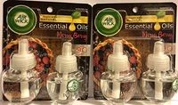 Air Wick Scented Oil Refills - Limited Edition Holiday Collection - Merry Berry - 2 Count Oil Refills Per Package - Pack of 2 Packages