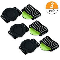 QiaoShiRen 3 Pairs Cushioned Compression Arch Support, Thicken Foot Relief Cushions for Plantar Fasciitis Heel Spurs Feet Pains Flat Feet