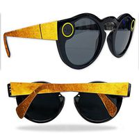 MightySkins Skin Compatible with Snapchat Snapchat Spectacles - Textured Gold | Protective, Durable, and Unique Vinyl Decal wrap Cover | Easy to Apply, Remove, and Change Styles | Made in The USA