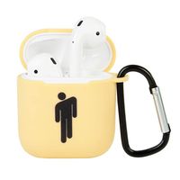 PORTOWN Billie Eilish AirPod Case with Carabiner, Portable & Protective Silicone Skin Cover Case for Apple Airpods(Style 3)