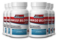 ginkgo biloba tablets - Ginkgo Biloba Leaf Extract 50:1 120mg - Natural Ginko biloba supplement for sexual desire and performance (6 bottles 300 capsules)