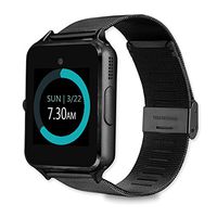 Smart Watch Bluetooth Steel Strap Touchscreen with Camera, MyTECH Watch Phone Sim Card Slot,Smart Wrist Watch,Smartwatch Phone Compatible Android Samsung iPhone Men Women Kids, X8 Smart Watch (Black)