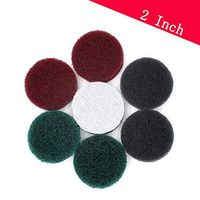 2 Inch Multi-purpose Industrial Scouring Pad Hook and Loop, 240 to 800 Grit Heavy Duty Nylon Cleaning Cloth (Pack of 45) (15pcs of each grit)