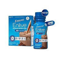 Ensure Enlive Advanced Therapeutic Nutrition Shakes, Chocolate 8-oz Bottles - 1/Case of 24