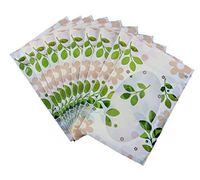 100pcs 6x8.7" 15x22cm Clear Front Leaf Zip Lock Bag with Clear Window,Reclosable Pouches Zipper Grip Seal Packaging