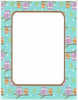 Owls In A Tree Stationery Printer Paper 26 Sheets