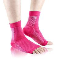Plantar Fasciitis Foot Compression Socks- ACODQR 5 Pairs Elasticity Foot Sleeves for Man and Woman Ankle Brace & Arch Support