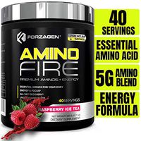 Forzagen Amino Energy + BCAA Amino Acids - Energy | Focus | Endurance | Reaction | 40 Servings of Amazing Flavors | Amino Fire (Raspberry ICE Tea)