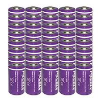 1/2AA 3.6V ER14250 1200mAh Lithium Battery Count:Pcs (80)