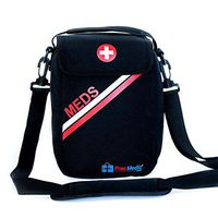 PracMedic Bags Lockable, Insulated, Travel Medicine Bag- Holds Epipens, Auvi-Q, Asthma Inhaler & Spacer or Diabetic Supplies, Your Personal Medicine Organizer- Grab and Go with T-MEDS Bag (Black)