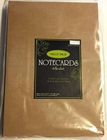 Kraft 5x7 Inch Blank Cards & Envelopes, Value Pack 50