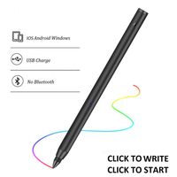 Milletech Active Stylus Pen, Sensitivity Adjustable Digital Stylus Pen Smart Pencil with 1.9mm Ultra Fine Tip Compatibility with iPhone/iPad/Android and Touchscreen Devices (Black)
