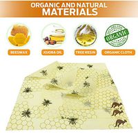 Natural Food Wraps by Nature’s Food Pouch | Organic Food Wraps | Goodbye to Plastics | Biodegradable, Sustainable & Reusable Plastic Wrap Alternative (HoneyComb, 3)