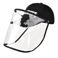 Anti-Saliva Protective Hat, Peaked Cap, [Anti-Virus, Anti-Fog, Anti-Sneeze], Hat Goggles, Outdoor Fisherman Hat,Transparent Sunshade Unisex,Isolate Sneeze Cap (A)