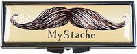 MyStache Mustache Pill Box - Compact 1 Compartment Medicine Case