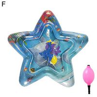 TbpersicwT Home bedroom carpet door mat, Cartoon Ocean Animal Infant Baby Inflatable Water Playing Mat Cushion with Pump - F
