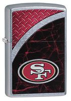 Zippo NFL San Francisco 49ers Street Chrome Pocket Lighter