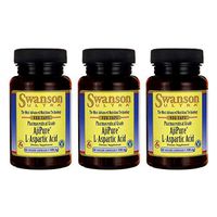 Swanson Amino Acid L-Aspartic Acid 500 Milligrams 60 Veg Capsules (3 Pack)