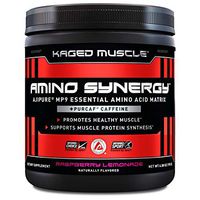 Kaged Muscle Amino Synergy - Vegan BCAA + EAA Powder, Premium Vegan Branched Chain Amino Acid and Essential Amino Acid Supplement with Coconut Water, Raspberry Lemonade, 30 Servings