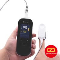 WYLDDP Handheld Pulse Oximeter, Monitor Pulse Rate and Oxygen Saturation,OLED Display,Advanced Data Storage and Review Functions, with Adult/Infant/Neonate Probes