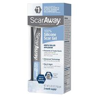 ScarAway 100% Silicone Scar Gel, improves the appearance of scars, prevents excessive scar formation, 0.35 Ounces (10 Grams)
